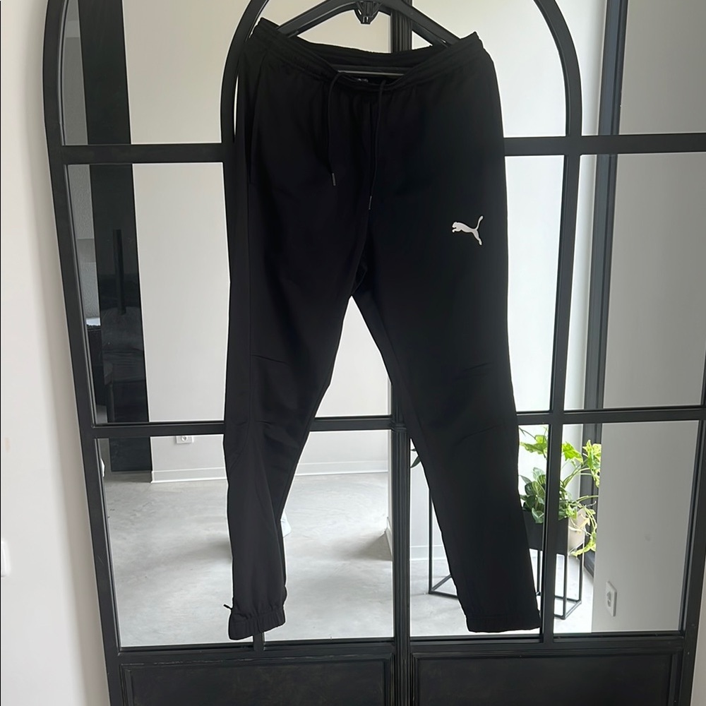 Puma Black Joggers Relaxed Fit Sweatpants